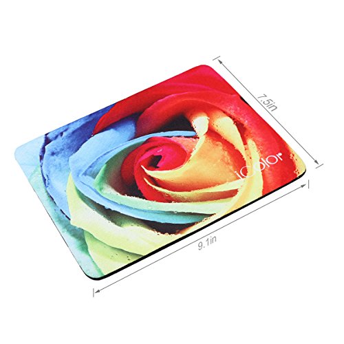 iColor 9 „x 7,5“ Zoll Anti-Rutsch-Gummi-Basis Mauspad, Computer Spiel MausPads Optimale Performance für Spiele Kompatibel mit allen Maustypen, 2er-Set - 2