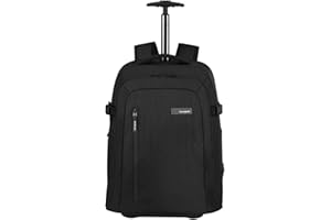Samsonite Roader - mochila para computadora portátil con ruedas de 17.3 pulgadas, 55 cm, 28 l, negro (negro profundo)