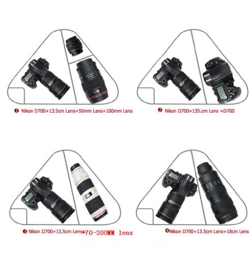 MegaGear DSLR   tui pour appareil photo Canon EOS 60D  1200D  6D  T4i  T5i  7D  700D  650D  600D  70D  5D MK  T6i  T6s  Nikon D5600  D3400  600D  D7000  D7100  D7200  D5200  D3200  D3300  D800  D810  D300s  D610  Nikon DF
