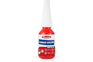 Realth Röd stark styrka gänglås 10 ml | för låsning och tätning av gängade fästen, mot förlust och läckage