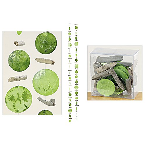 Capiz-Girlande Lua 2s L180cm Materialmix