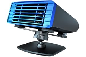 Autoheizung Defroster, TOTMOX 12V 150W 2-in-1 Autoheizung, Tragbarer Lüfter 360° drehbare Windschutzscheibe Demister Fenster Defroster Blau und Schwarz