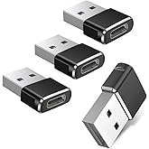 BASESAILOR USB to USB C Adapter 4Pack,Type C Female to A Male Charger Converter for iWatch 8 7,iPhone 12 13 14 15 Pro Max,iPa