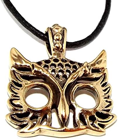 Athena's Bronze Owl Pendant (Minerva Roman Necklace)