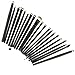 SONGQEE(TM) 20pcs Black Pro Cosmetic Makeup Brushes Set - Eyeshadow Mascara Lip Brush