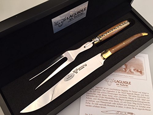 Preisvergleich Produktbild Laguiole en Aubrac Tranchierbesteck Tischbesteck Pistazienholz S2D99PILH