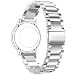 Produktbild Turnwin Metal Band Watch Strap - Choice of Color & Width (20mm) - Premium Solid Stainless Steel Watch Straps Wrist Bands, (3beads)-Silver