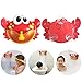 Price comparison product image ADESHOP Children Educational Toys, Bubble Machine Tub Cute Big Crab Automatic Maker Blower 12 Music Song Bath Toy for Baby