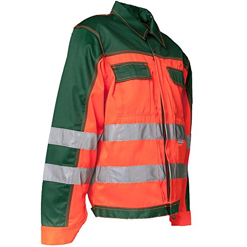 Planam Bundjacke Warnschutz, Größe 64, 1 Stück, orange / grün, 2008064 - 2