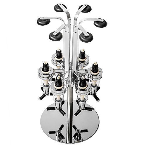 TecTake Getränkeportionierer für 6 Flaschen Bar Butler Tischständer 4cl - 3