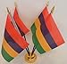 Produktbild Mauritius 4 Mauritius Flagge Desktop Tisch mit Gold Boden