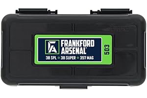 Frankford Arsenal - Scatole porta munizioni con coperchio incernierato, per riporre e tenere in ordine le munizioni, Hinge-Top Ammo Box, 50 Count, 503 - 5-Pack, 50 Ct