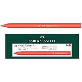 Faber-Castell İğne U&ccedil;lu Ke&ccedil;eli Kalem Seti, 10&rsquo;lu, Kırmızı Renk, Havalandırmalı Kapak, Kağıt ve Karton Y&uuml;zeyler İ&ccedil;in Uygun