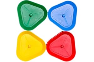 BOBOZHONG Halter für Spielkarten,4 Stück Freisprech Kartenständer,Spielkarten Dreieckiger Spielkartenhalter,Kunststoff Kartenhalter,Spielkarten Halter für Senioren Erwachsene Erwachsene und Kinder