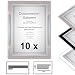 Produktbild 10 x Urkundenrahmen, DIN A4, 21x29,7 Fotorahmen, Bilderrahmen A4,Silber