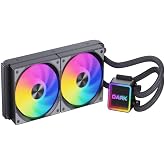 Dark AquaForce W247 240mm 2x12cm ARGB LED Fan + Pompa Intel &amp; AMD Uyumlu Sıvı Soğutma Sistemi (DKCCW247)