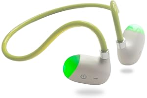 EJEAS X3 Open Ear Headphones Wireless, Bluetooth 5.3 Air Conduction Sports Earphones with Night Running Light for Running, Cycling, Sports (Green)