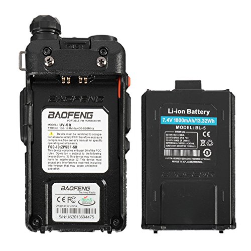 Vivo Technology Baofeng Uv-5R 136-174/400-480 Mhz Dual-Band Dtmf Ctcss Dcs Fm Ham Two Way Radio