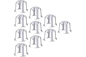 VOLTKING Kaiser Spacer 9310-10 LED Recessed Spotlight Halogen 68-80 mm Installation Depth 40-100 mm Heat Protection Hollow Ceiling Spotlights 4 Legs Tool-Free Grey Pack of 10