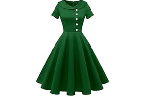 Wedtrend Abito da cocktail da donna, rockabilly, abito da sera, corto, vintage, da donna, anni '50