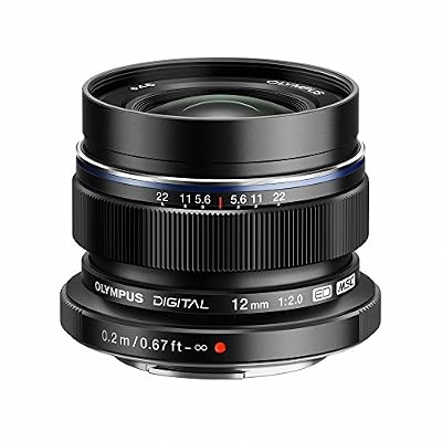 Olympus objectif hybride olympus m. zuiko digital ed 12 mm f/2.0 noir