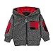 Produktbild Cooljun Baby Mantel, Kleinkind Baby Jungen Mädchen Stilvoller Plaid-Blumentaschen-mit Kapuze Mantel, Kinderjacken Stretchy-Mantel übersteigt Kleidung (3-6 Monate, Grau)