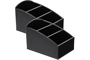 ABOOFAN Scatola Porta Bustine Di Zucchero E Tè in Acrilico Organizer Per Cialde Di Caffè Bustine Di Tè E Zucchero Perfetta Per Cucina Ufficio E Hotel, Nero