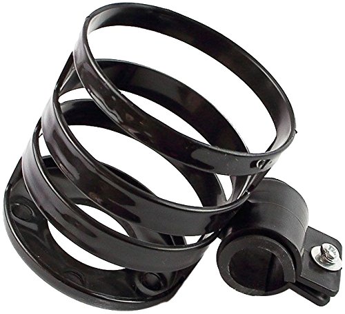 PROMETHEUS Universal Flaschenhalter für Kinderfahrzeuge | Universelle Halterung für Kinderfahrrad | Laufrad | Kinderwagen in Schwarz | Becherhalter Getränkehalter | Stabiles Hart-Kunststoff | geeignet für die meisten Flaschen Becher und Dosen | Edition 2017 - 4