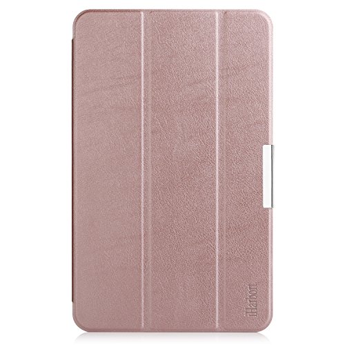 iHarbort® Premium Hülle für Samsung Galaxy Tab A 10.1 (SM-T580/T585) – Samsung Galaxy Tab A 10.1 hülle Etui Schutzhülle Case Cover Holder Stand mit Smart Auto Wake / Sleep-Funktion (Roségold) - 6