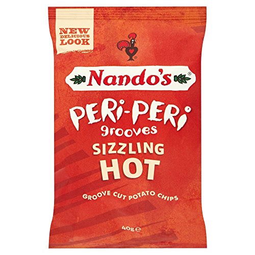 Nando's Peri-peri Grooves Sizzling Hot Crisps 40g