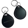 YARONGTECH Dual Frequency RFID Key Fob 125Khz EM4100 And 13.56Mhz MIFARE Classic 1K Chip (pack of 10) (Black)