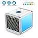 Produktbild Mini Air Cooler Mobile Klimaanlage 3 in 1 Air Cooler Klimaanlage Ventilator USB Klimaanlage Air Cooler mit Wasserkühlraum Einstellbare 7 Farbe LED-Licht - 3 Levels of Ventilation
