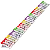 New-Max Elite Lale Desenli Silikon Mandal, Beyaz, 30 Adet