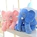 YunNasi Stuffed Elephant Plush Pillow For Sleeping And Children Long Nose Elephant (Blue)