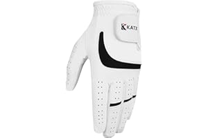 Katx Guanto da golf da uomo a dita piene, in pelle di alta qualità, durevole, mano sinistra, destra, per tutte le condizioni atmosferiche, guanto da golf Stratus Tech, antiscivolo e flessibile