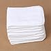 Happy Cherry 8PCS Baby 2-Layer Cotton Baby Reusable Bibs / Nappy / Wipes Reusable Cloth Nappy Inserts Booster - White