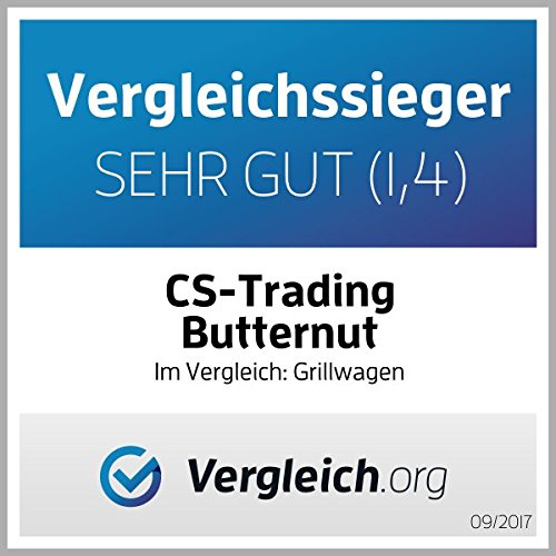 Luxus Grillwagen „Butternut“, Holzkohle Barbecue Grill, Smoker - 2