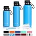 Produktbild ARTEESOL Wasserflasche 500 ml BPA Frei Vakuum isoliert 18/8 Edelstahl leckdichte doppelwandige Trinkflasche Thermosflasche geeignet für Sport und Training, kalt oder heiß für 12h [Blau]
