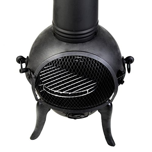 Steelcast Iron Chiminea Patio Heater Fire Pit Garden Chiminea by