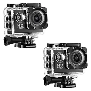 Rambot Combo Pack of 2 Items - 1080p Sports Waterproof Action Camera, 1080p Sports Waterproof Action Camera (1 Year Warranty)