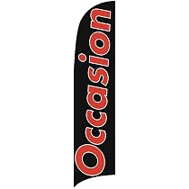 Drapeau Voile 3m BLEU Pour Concession Auto - Parfait Pour Mettre En Valeur Votre Parc