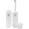ZEY LUXE Portable Bidet for Travel - Peri Bottle for Postpartum Care - Handheld Sprayer for Women & Men - Large Personal Hygiene Cleaning Bottle, 380ml, White
