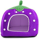 Yahee faltbar Hundehütte Hundebett Katzenbett Erdbeere Hundesofa