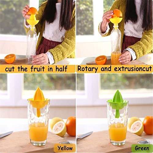 Frucht Gemüse Werkzeuge Kunststoff Hand Handbuch Squeezer Orange Zitrone Entsafter Presse Squeezer Zitruspresse zufällige Farbe - 5