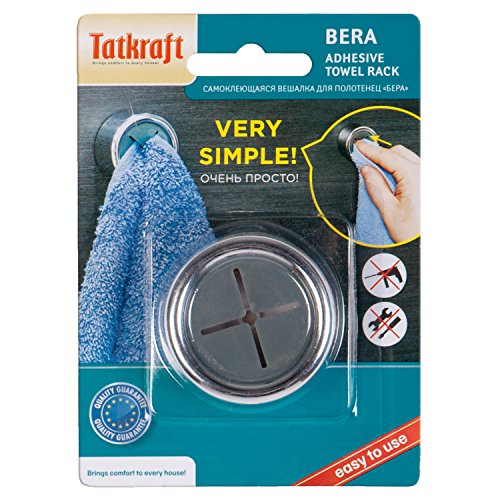 Tatkraft Bera Handtuchklemme Geschirrtuchklemme Bad und Küche Stark Selbstklebend Plastik - 3