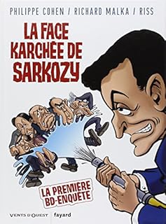 jaquette livre La face karchée de Sarkozy