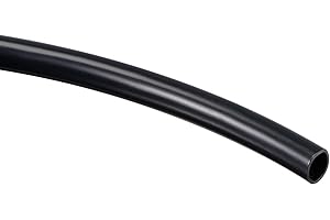 QUARKZMAN Tuyau Cache Cable 4mm ID Tube en PVC Noir pour Gainage de Câbles, 7 M de Manchon pour Gainage de Câbles et Protection des Câbles