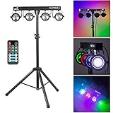 Anzahl der DMX-Kanäle: 4, 7, 12 oder 16