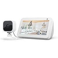 Echo Show 5, Weiß + Blink Mini Kamera, funktioniert mit Alexa