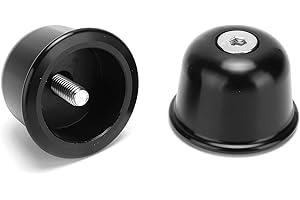 EBTOOLS Tappi Manubrio Moto in Lega di Alluminio CNC Tappi Terminali Manubrio Moto di Ricambio adatto per Triumph Street Twin/Bonneville/Scrambler 1200XC(Nero)